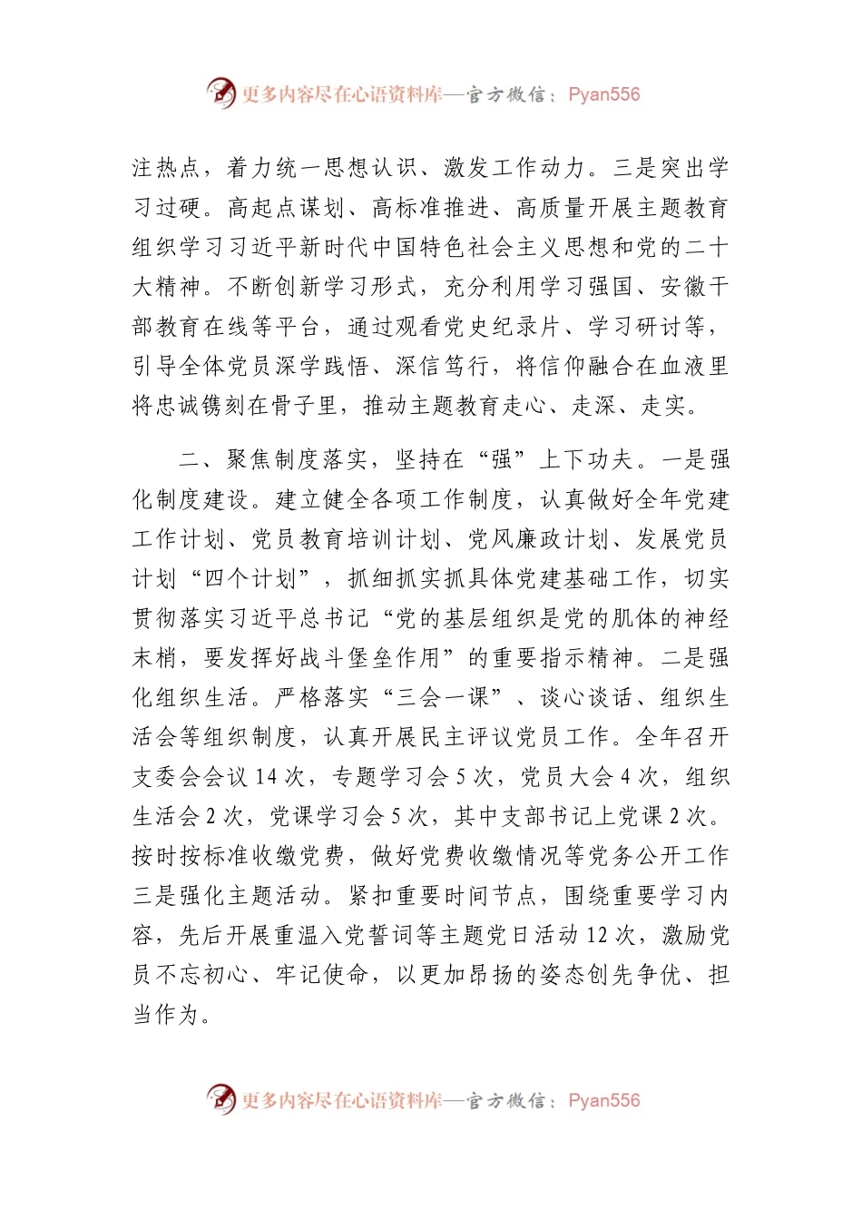 2023年党支部书记抓党建工作述职报告.docx_第2页