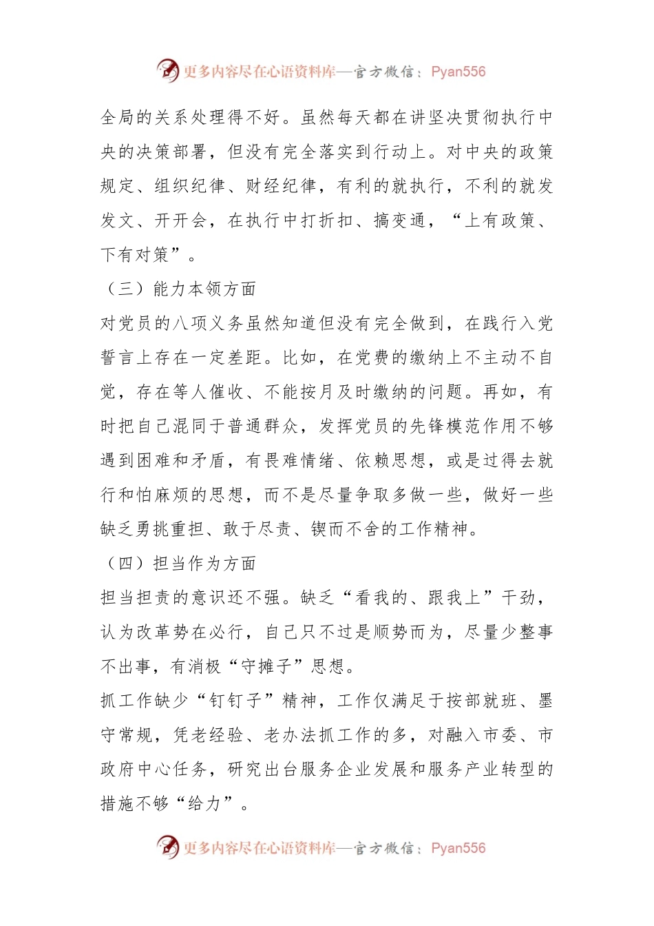 2023年主题教育专题民主生活会对照检查剖析发言稿材料（二）.docx_第2页