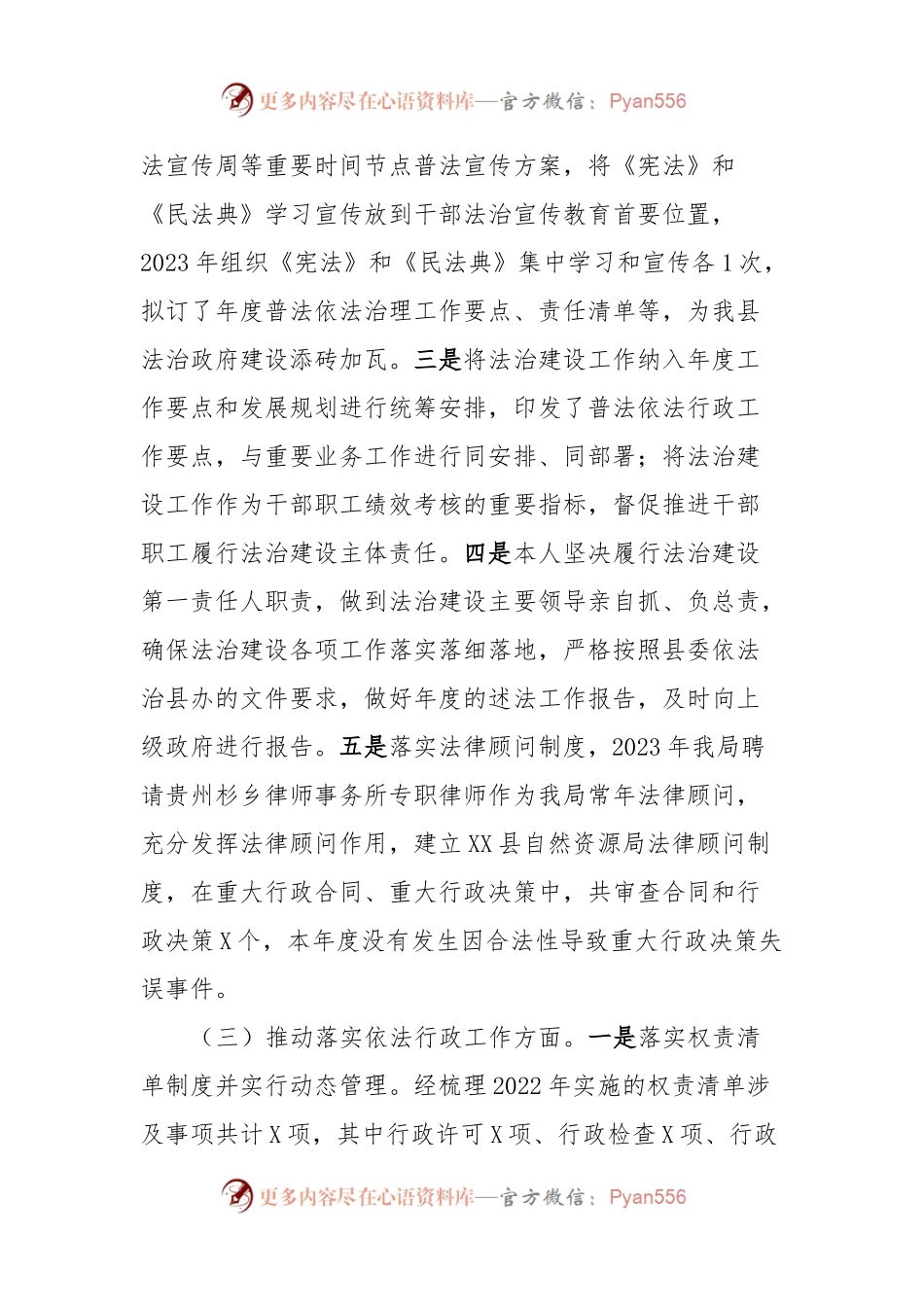2023年XX自然资源局主要负责人履行推进法治建设第一责任人职责的述职报告.docx_第2页