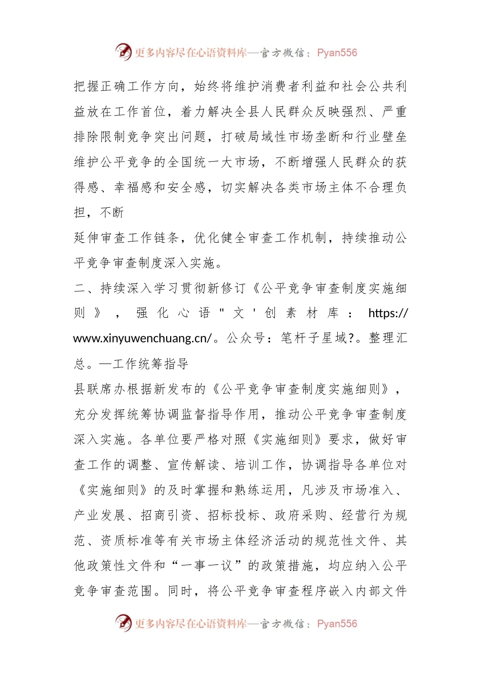 2023年XX县公平竞争审查工作要点.docx_第2页