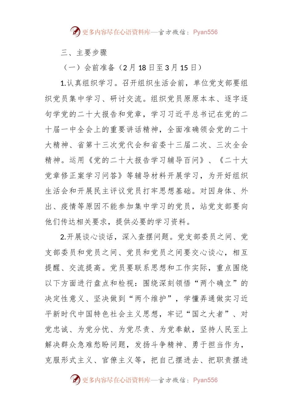 2022年度党支部组织生活会实施方案.docx_第2页