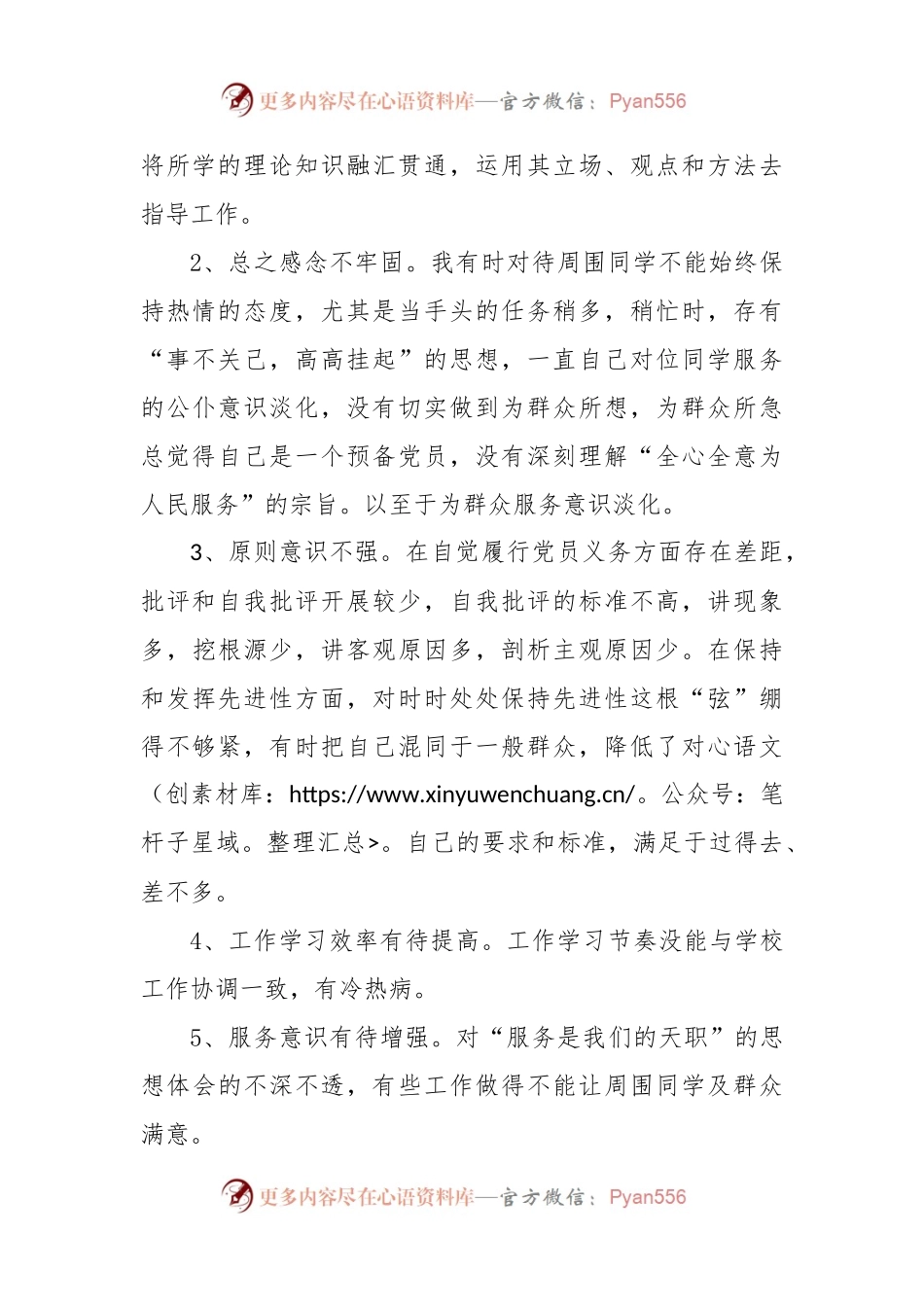 (4篇)新版党员问题清单及整改措施.docx_第2页