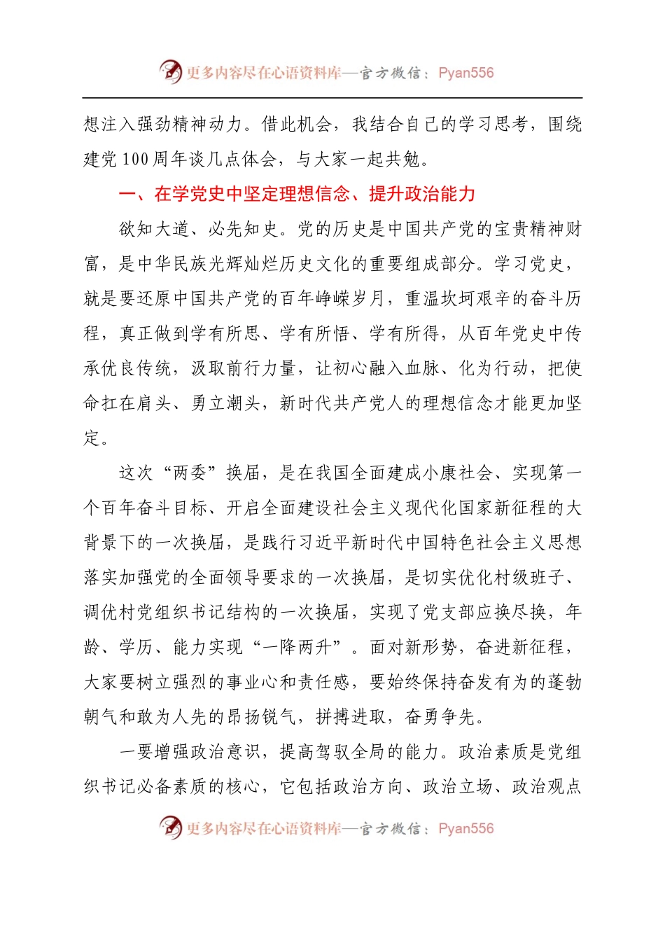 08县长为乡镇新任村党组织书记上党课讲稿含PPT.docx_第2页