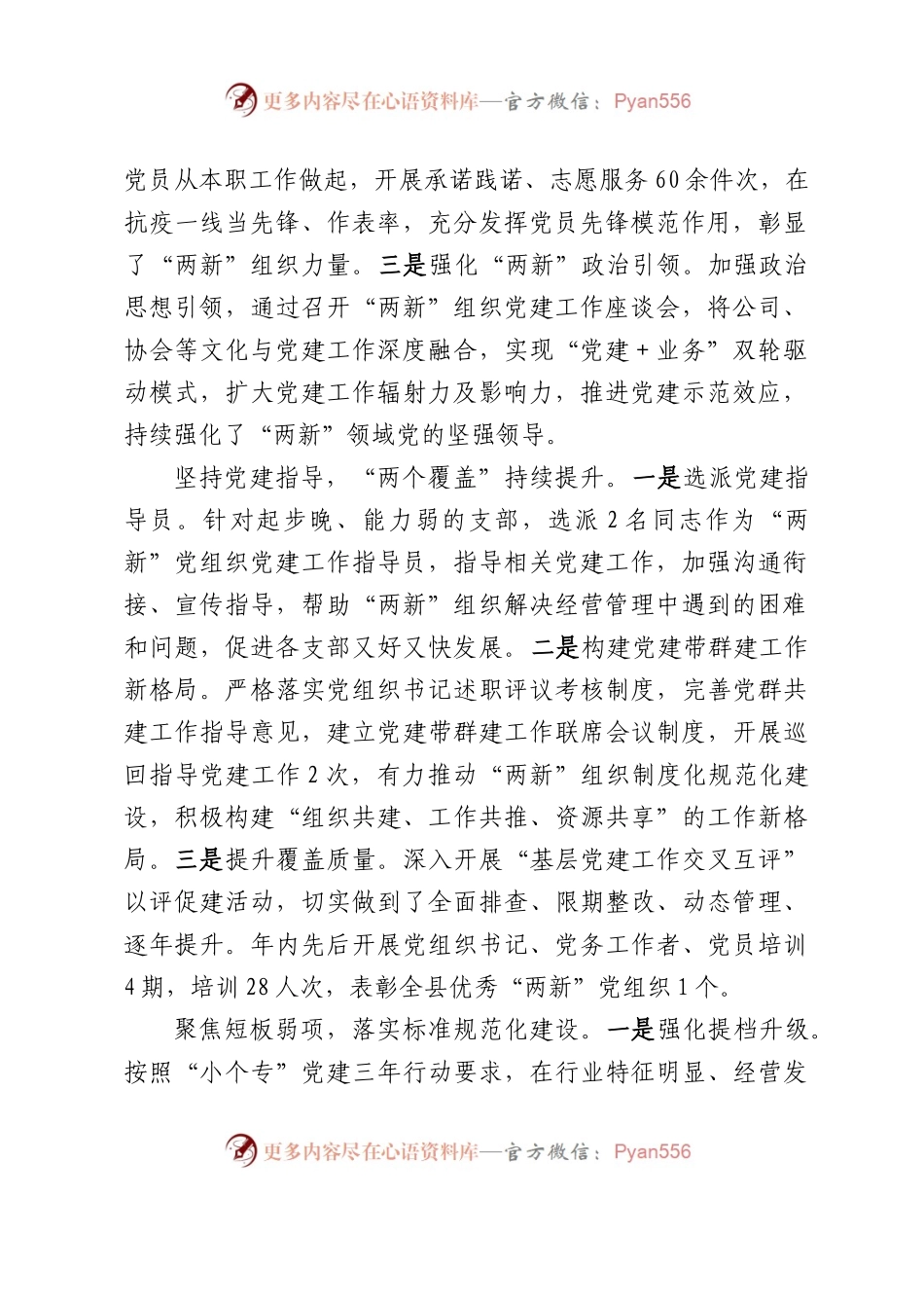 2022年度各市县委两新工委书记抓基层党建述职报告汇编.docx_第2页
