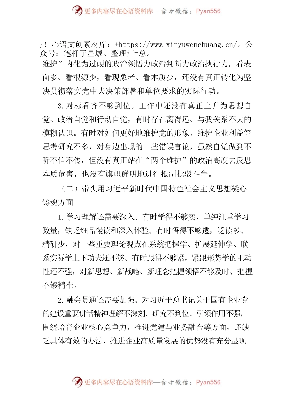 2022年度民主生活会个人对照检查材料1.docx_第2页