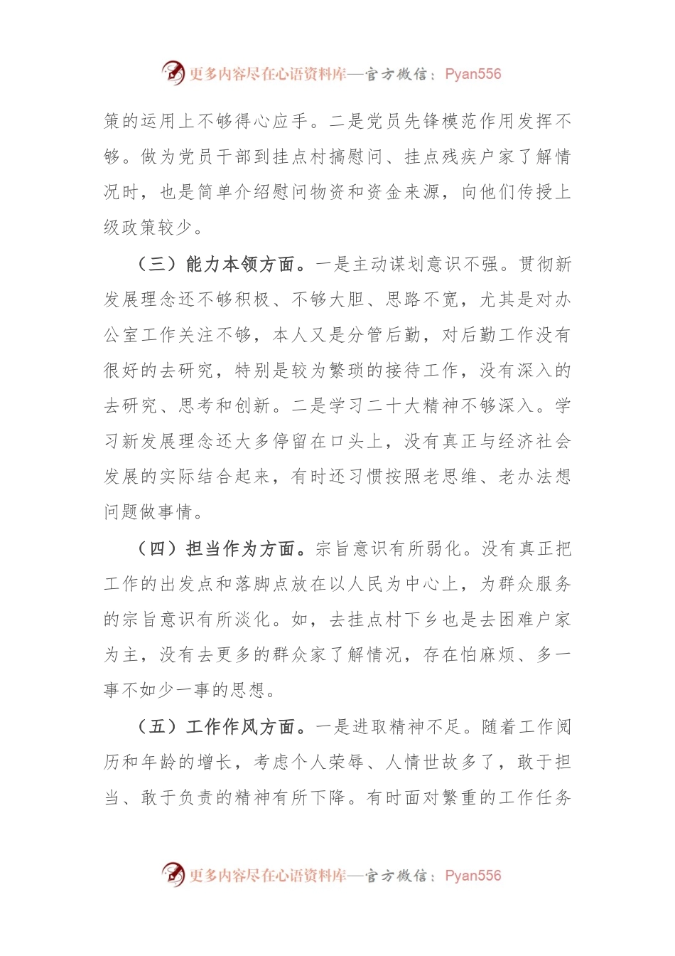 2023年主题教育民主生活会个人对照检查剖析材料.docx_第2页