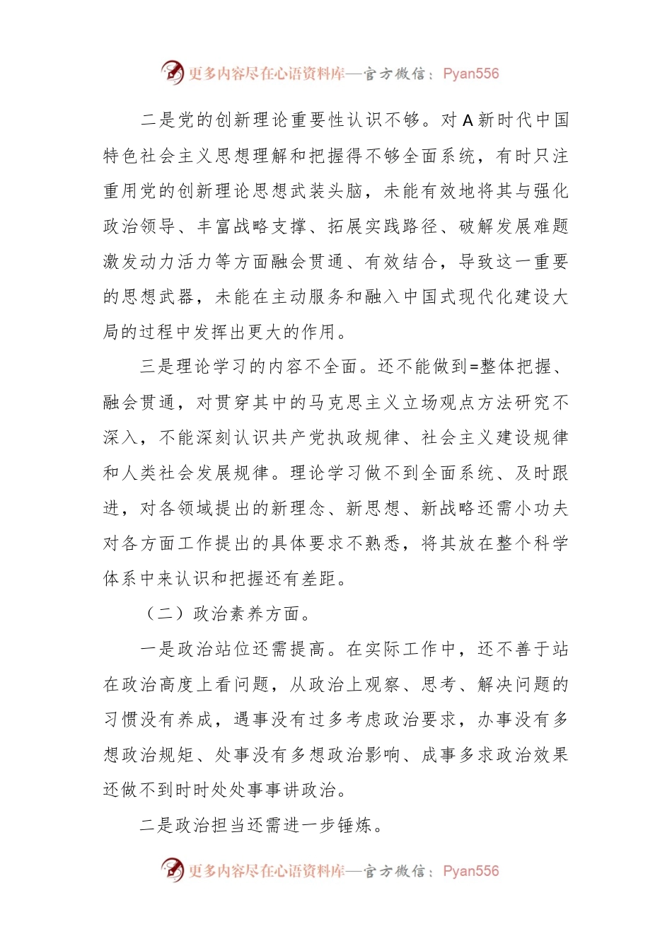 2023年主题教育专题民主生活会有关领导干部个人的发言提纲.docx_第2页