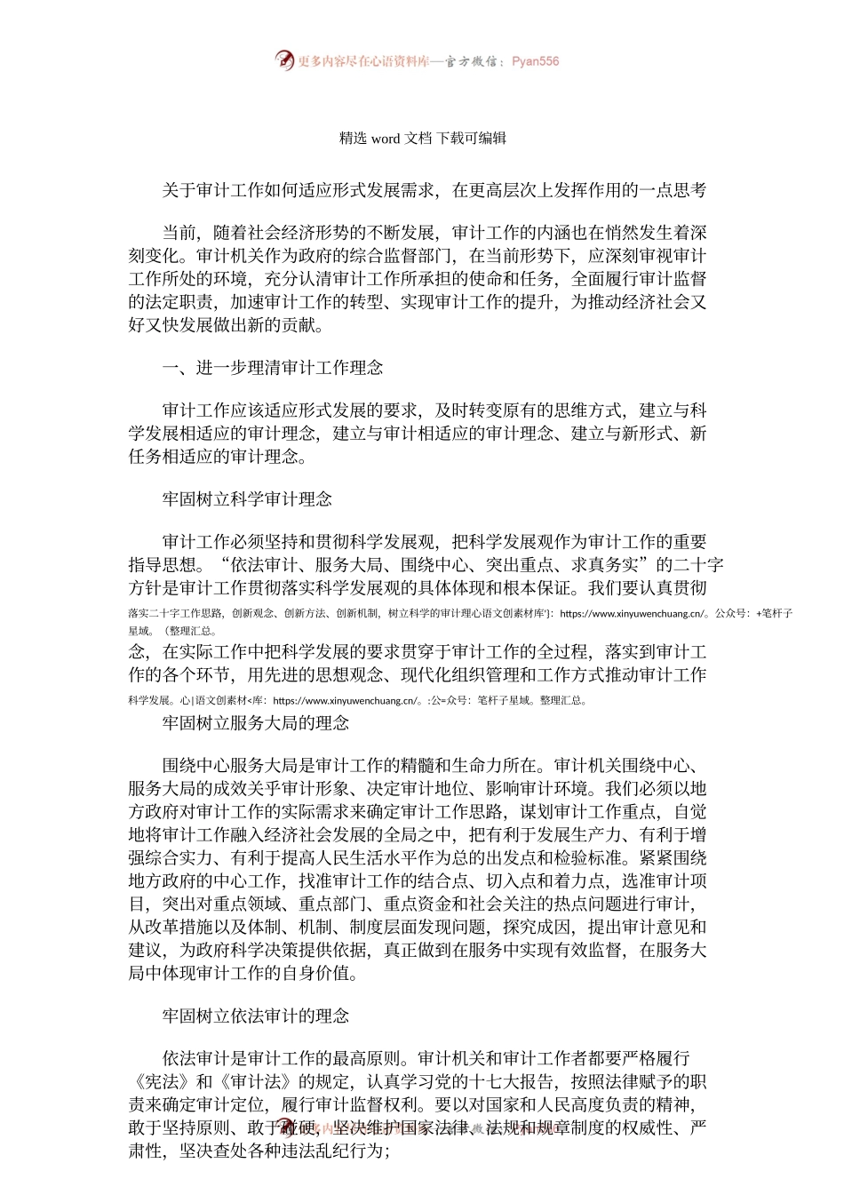 2021年市审计工作务虚会发言.docx_第1页