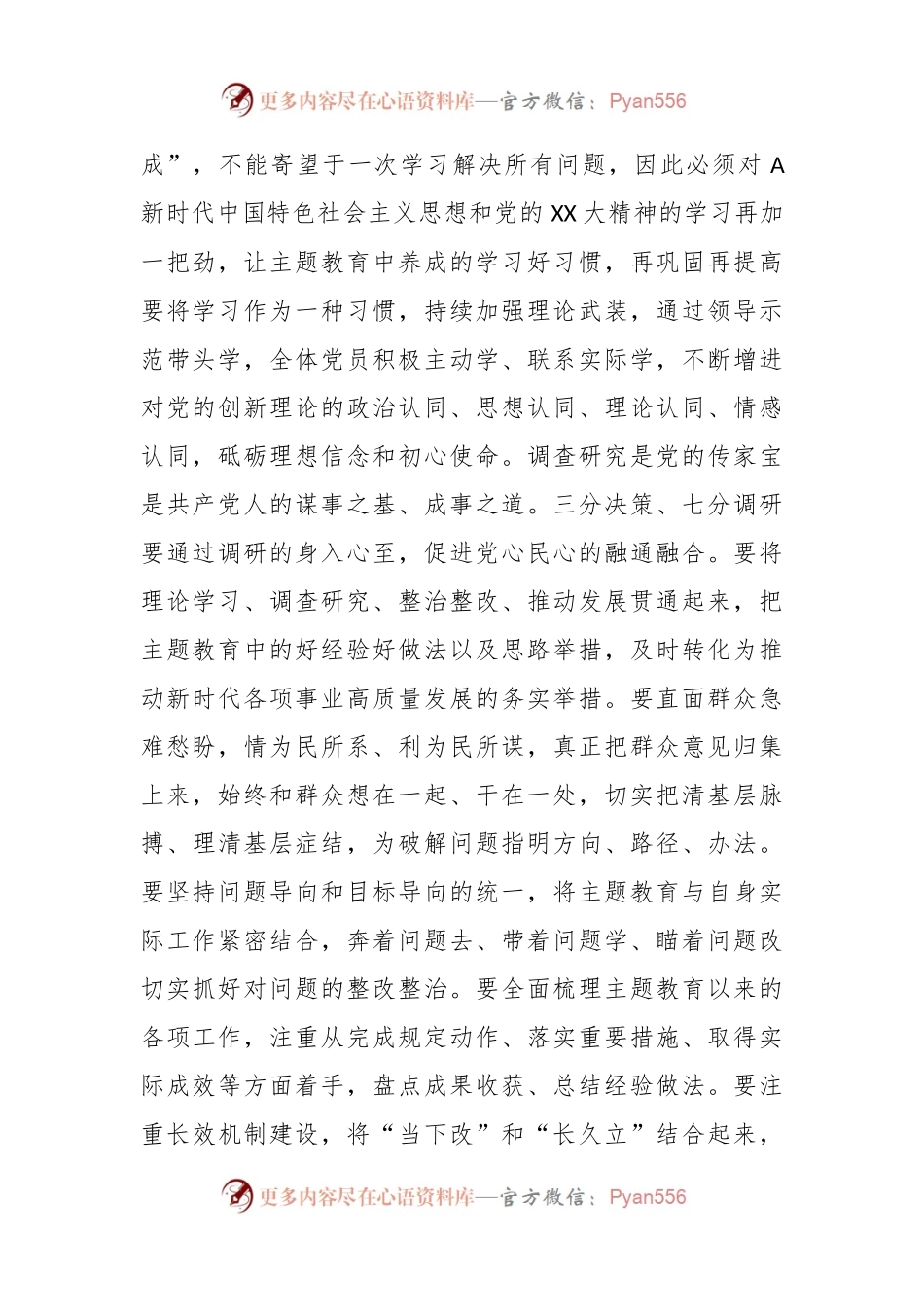 2023年在学习贯彻主题教育专题民主生活会会前集中学习会上的讲话提纲.docx_第2页