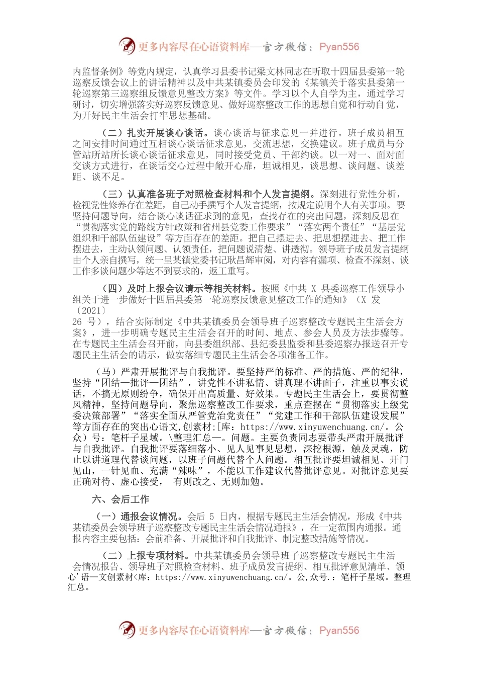 20220101乡镇巡察整改专题民主生活会方案.docx_第2页