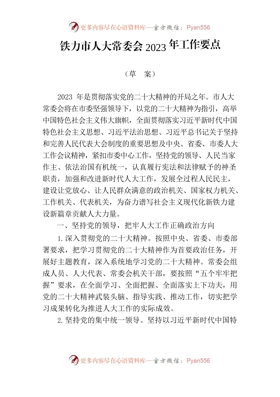 2023年人大常委会工作要点.docx_第1页