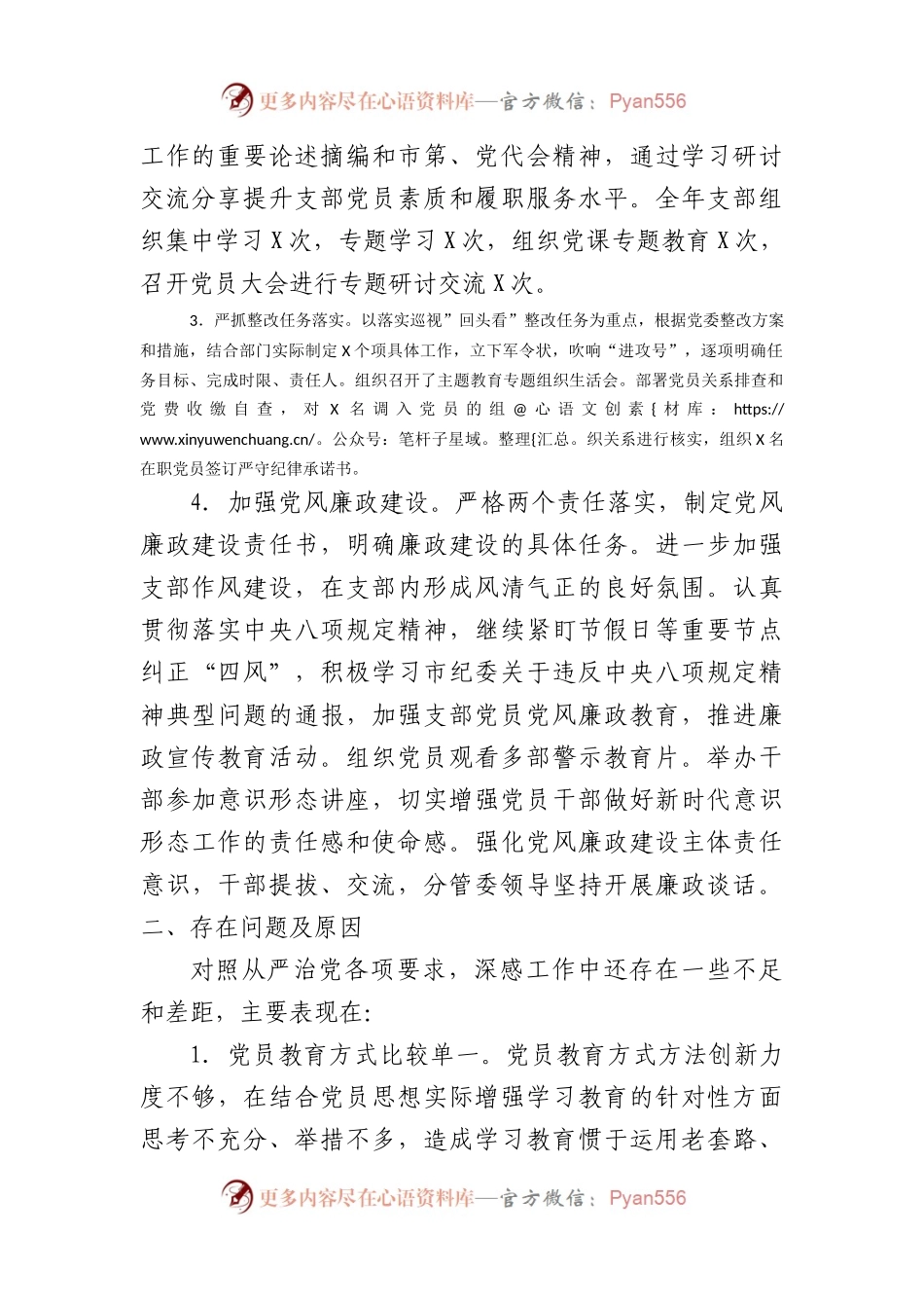 2023年党支部书记抓基层党建工作述职报告.docx_第2页