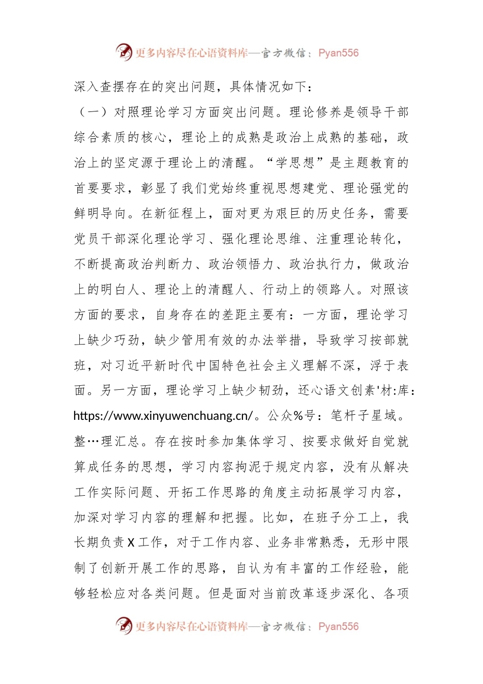 2023年XX副职领导主题教育专题民主生活会对照检查剖析材料.docx_第2页
