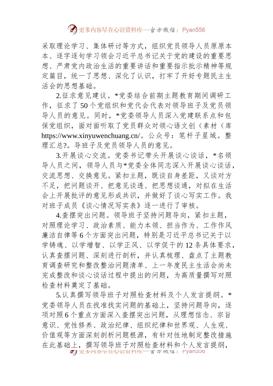 2023年主题教育党员领导人员专题民主生活会情况报告.docx_第2页