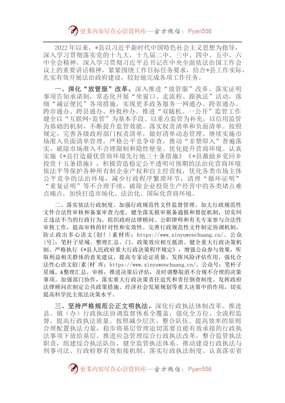 2022年度法治政府建设工作汇报.docx_第1页