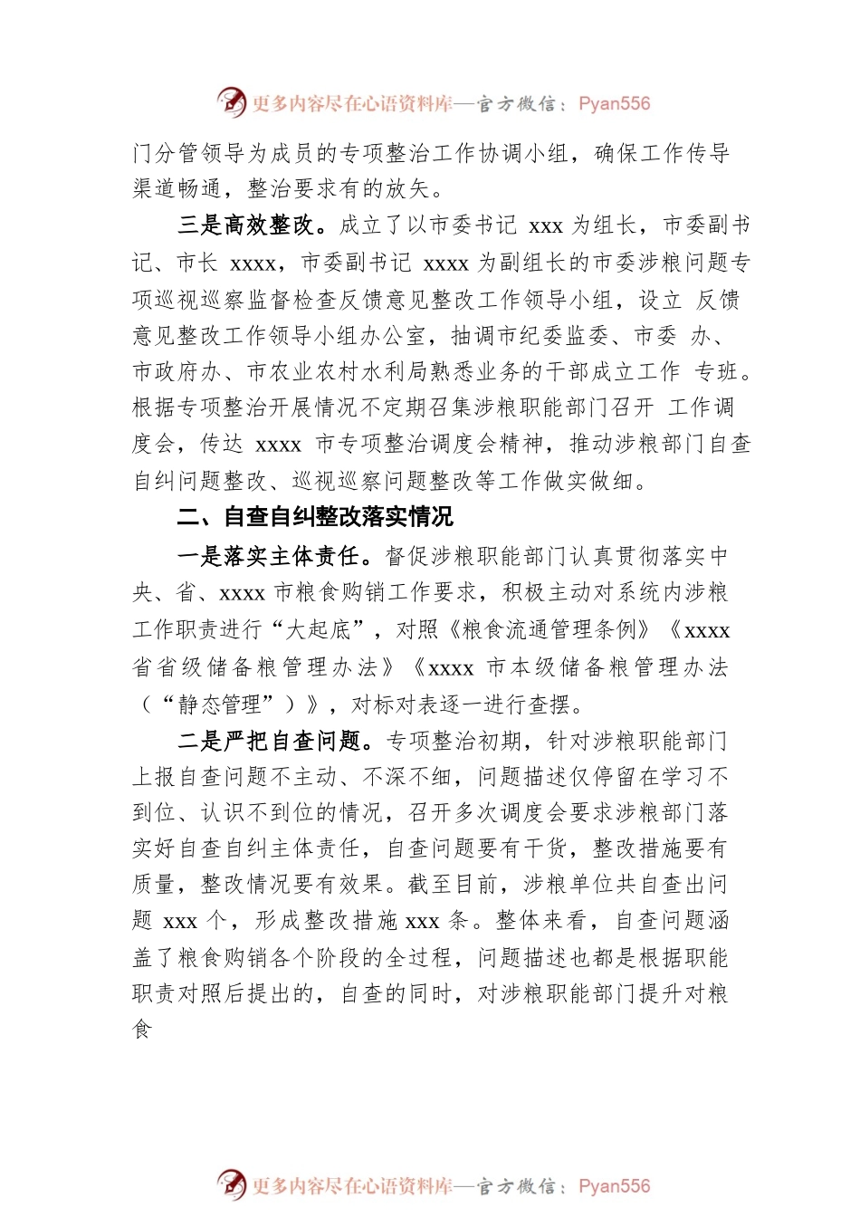2022年市粮食领域巡察整改工作汇报.docx_第2页