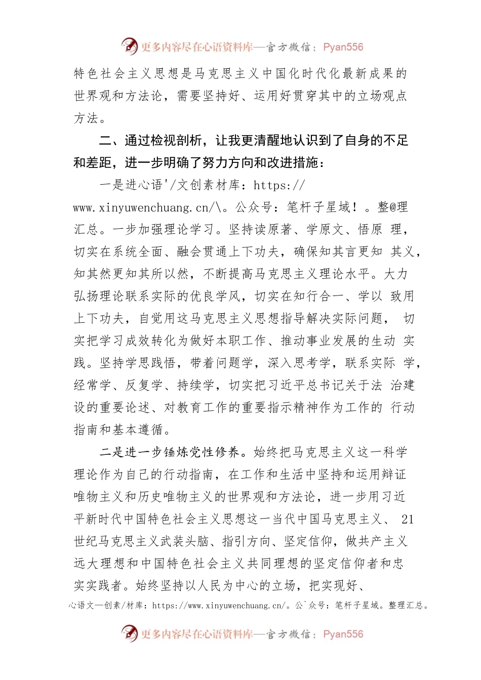 2022年度民主生活会对照检查发言材料.docx_第2页