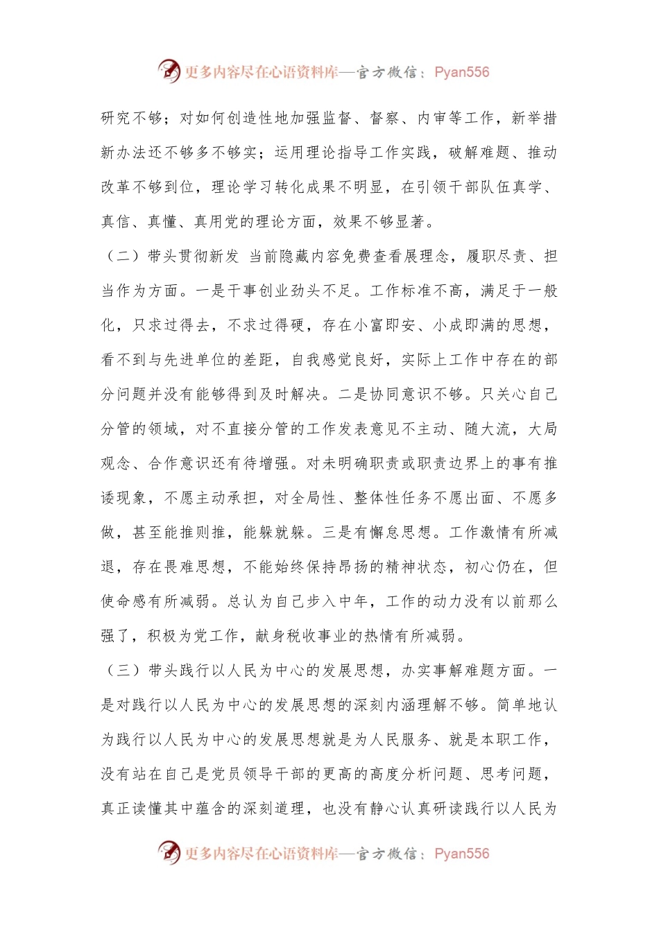 2022年度税务局年专题民主生活会个人发言提纲.docx_第2页