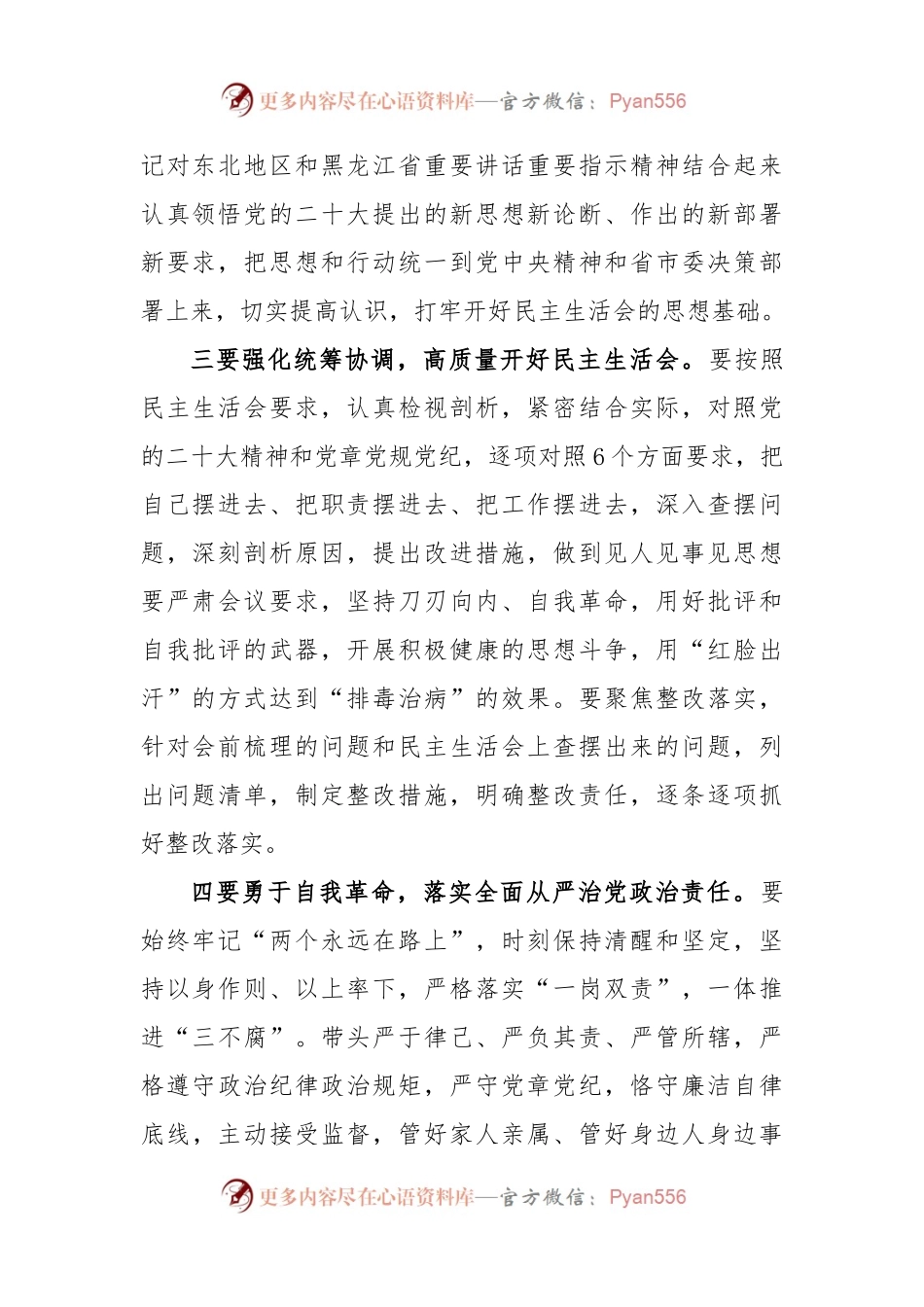 2022年度班子成员民主生活会会前集中学习研讨发言提纲.docx_第2页