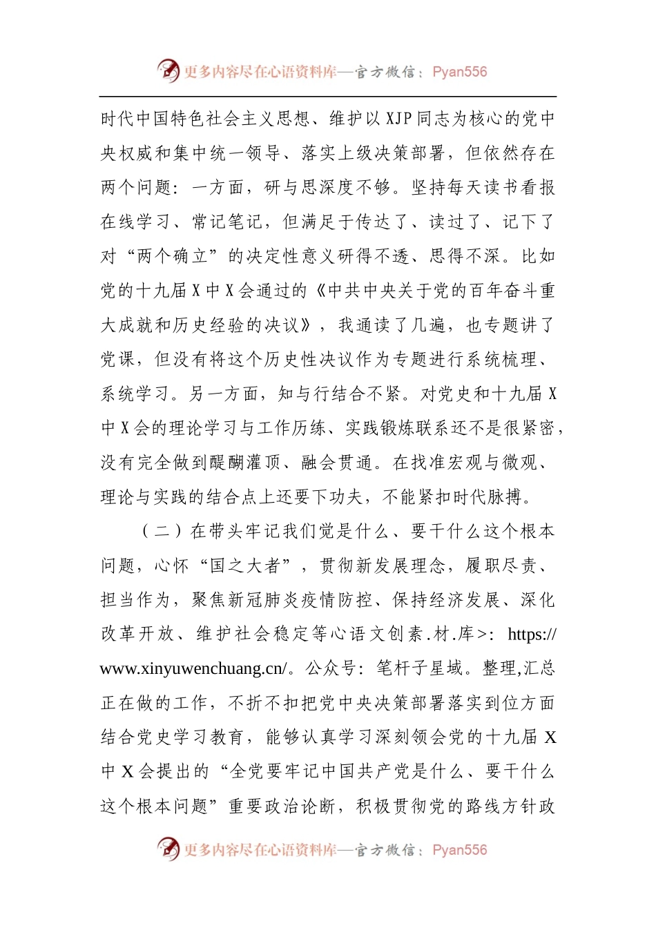 111个人2021年专题民主生活会对照检查材料[副职]2.docx_第2页