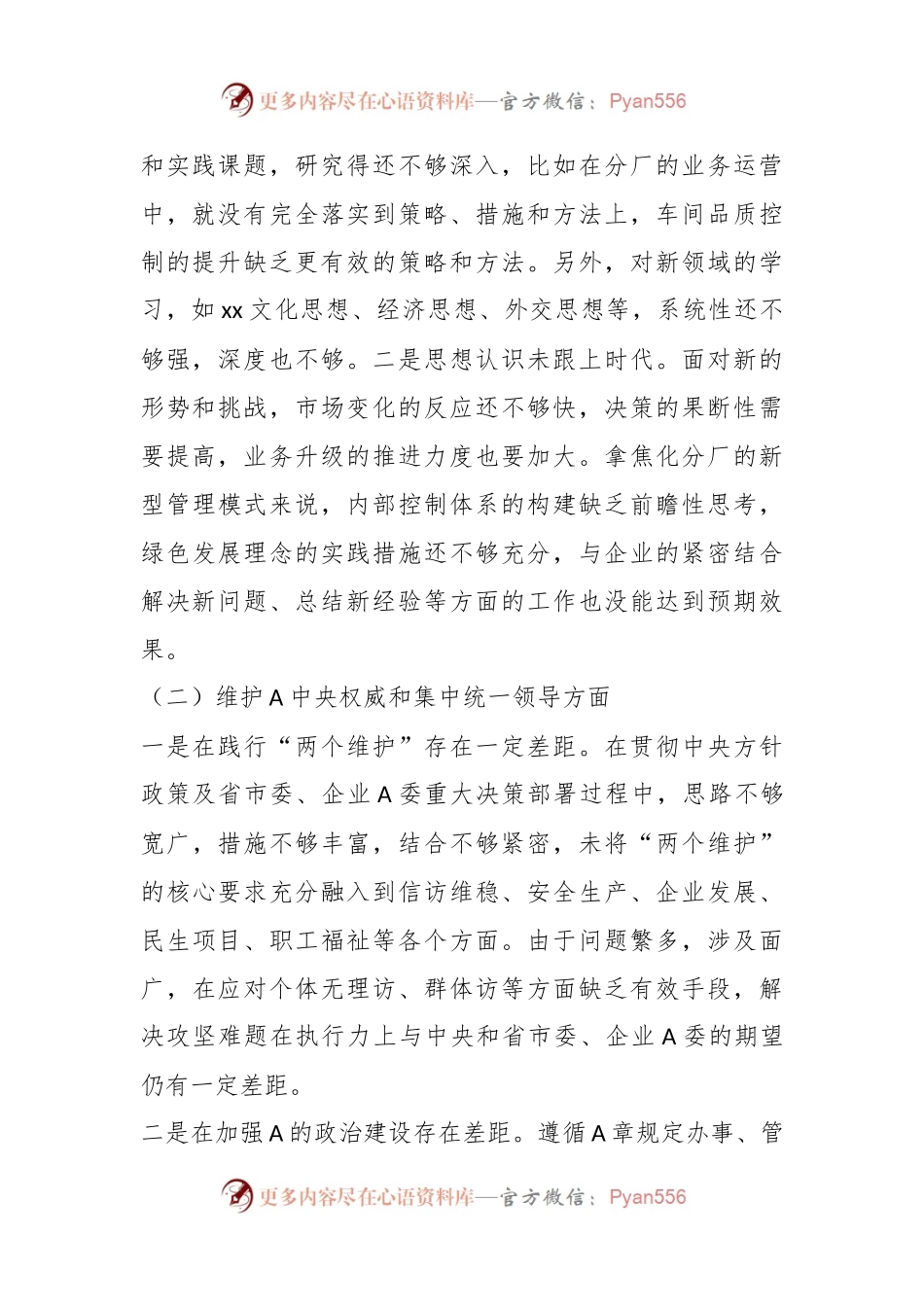 2023年主题教育专题民主生活会个人对照检查材料（1）.docx_第2页