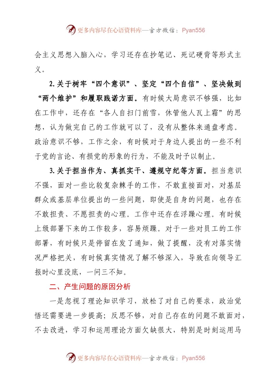 2021年党支部政法队伍教育整顿组织生活个人对照检查自查报告研讨发言.docx_第2页