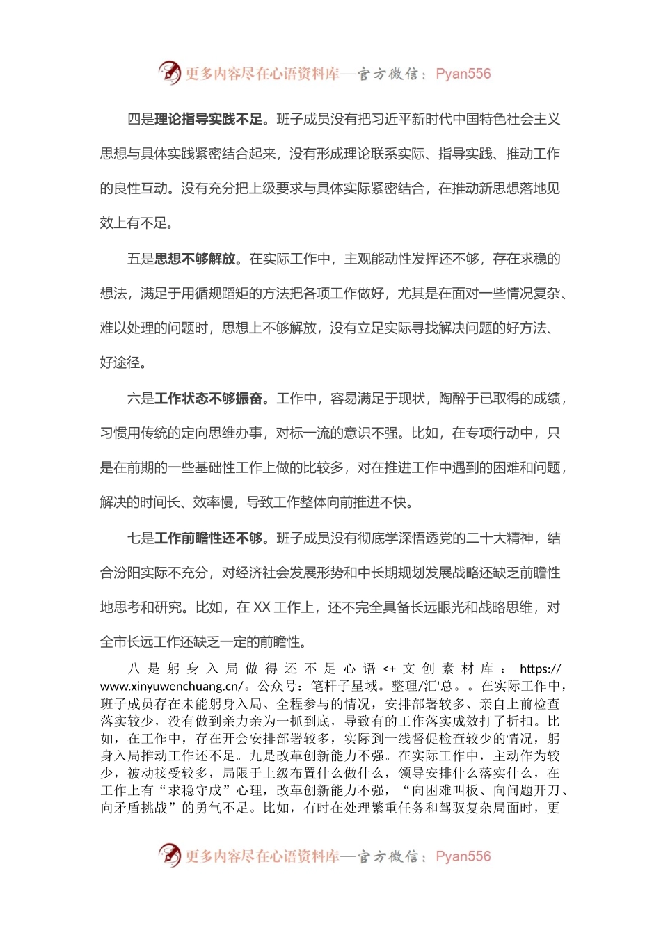 2023年党内主题教育查摆问题清单（12条）.docx_第2页