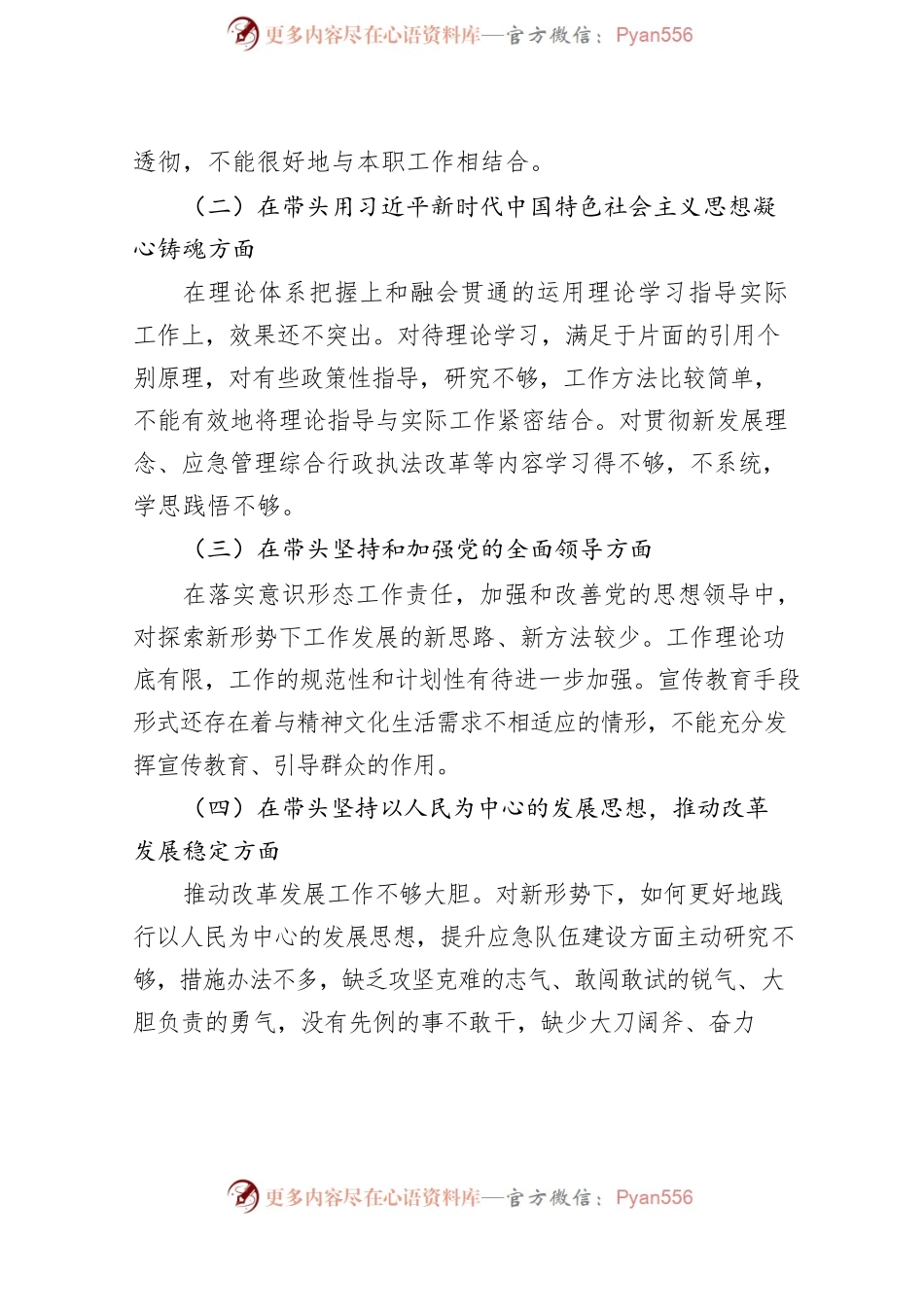2022年度民主生活会对照检查材料(2023).docx_第2页