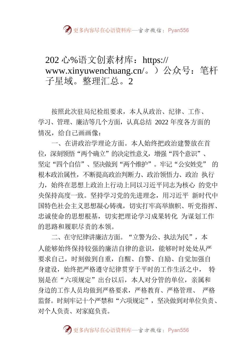 2022年党委成员、副局长政治画像报告.docx_第1页