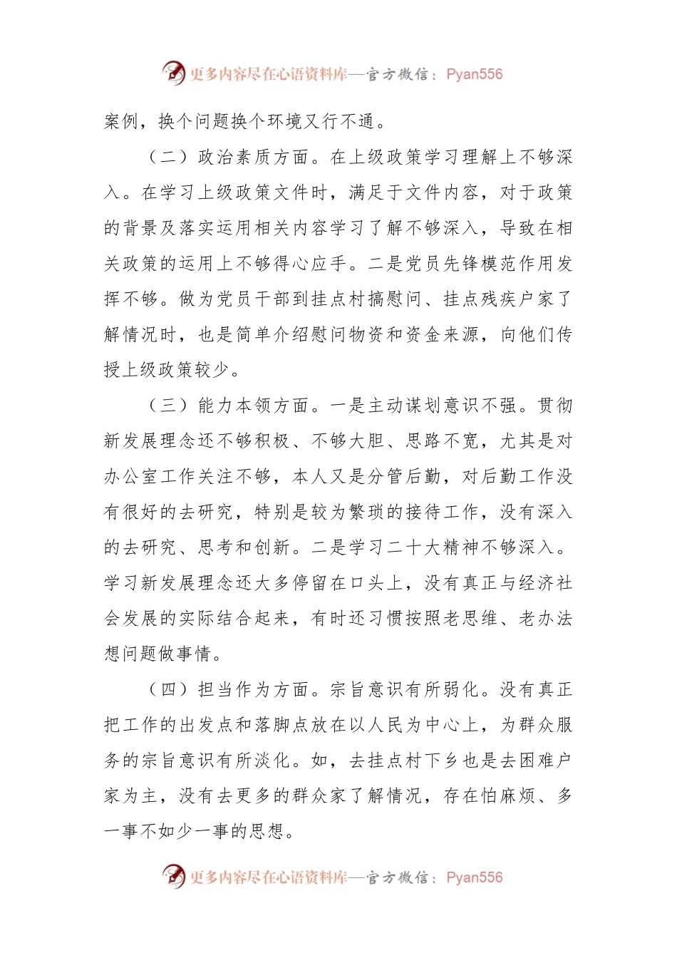 2023年主题教育民主生活会个人 对照检查剖析材料.docx_第2页