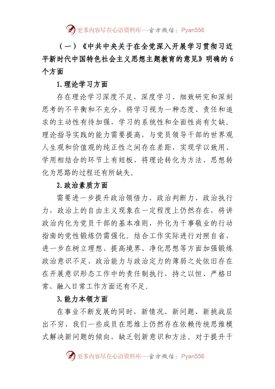 2023年主题教育民主生活会班子对照检查材料（6个方面 12条具体要求 政绩观剖析）.docx_第2页