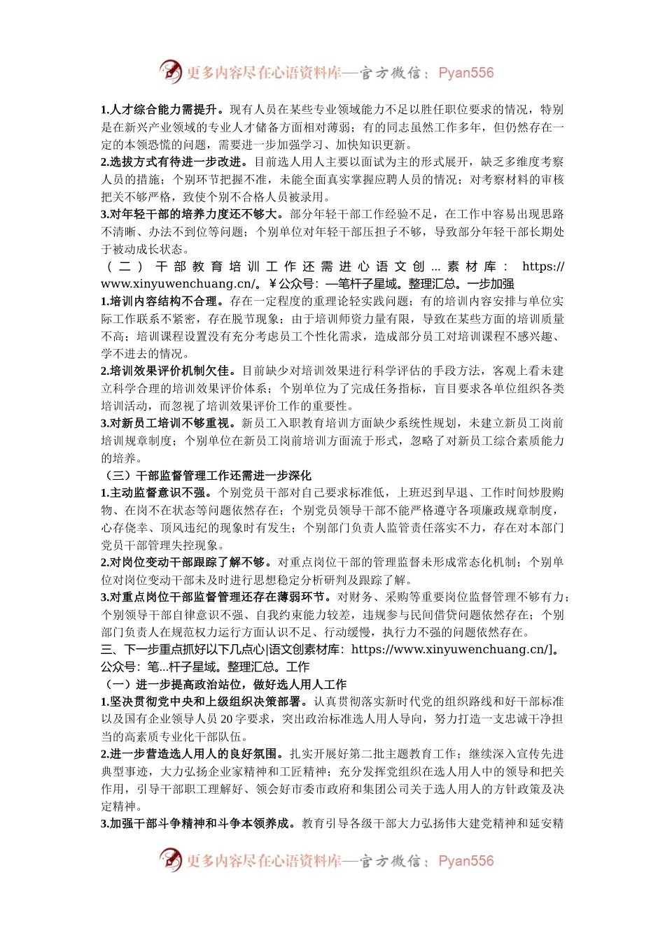 2024年某国企选人用人自查工作报告.docx_第2页