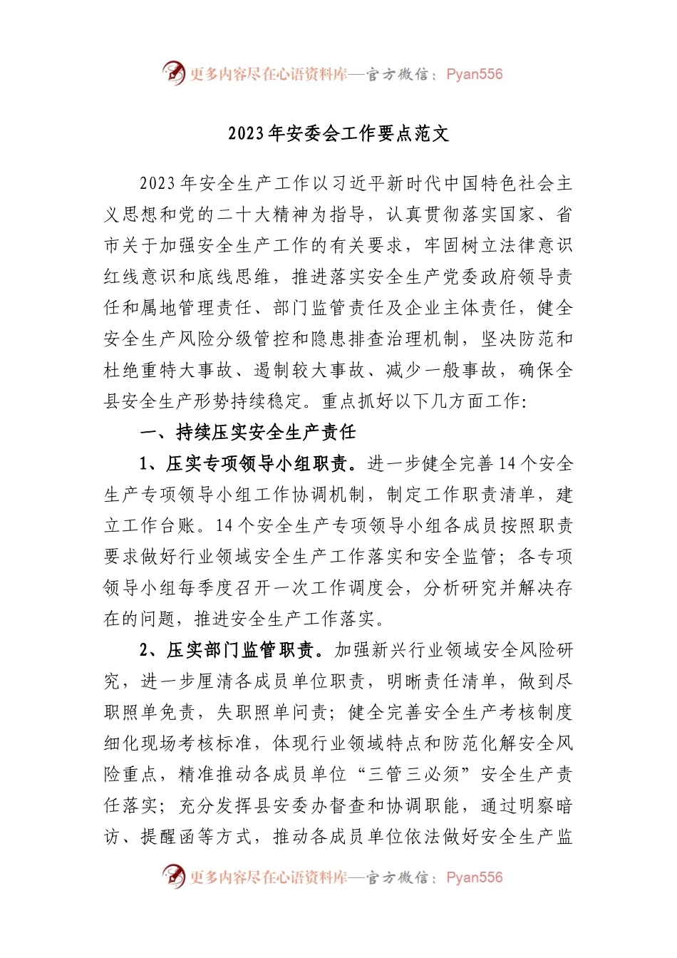 2023年安委会工作要点.docx_第1页