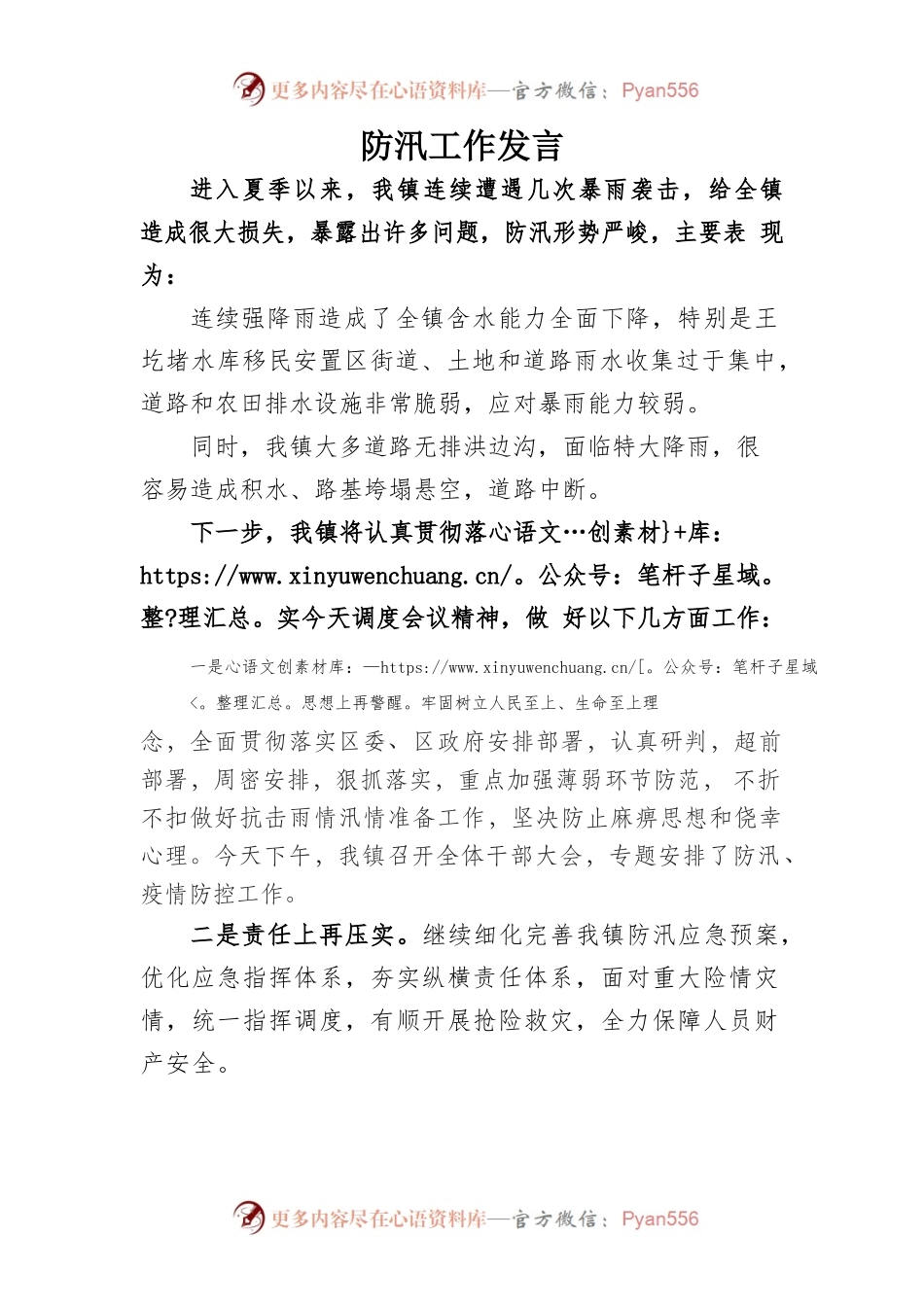 8.16防汛工作表态发言.docx_第1页