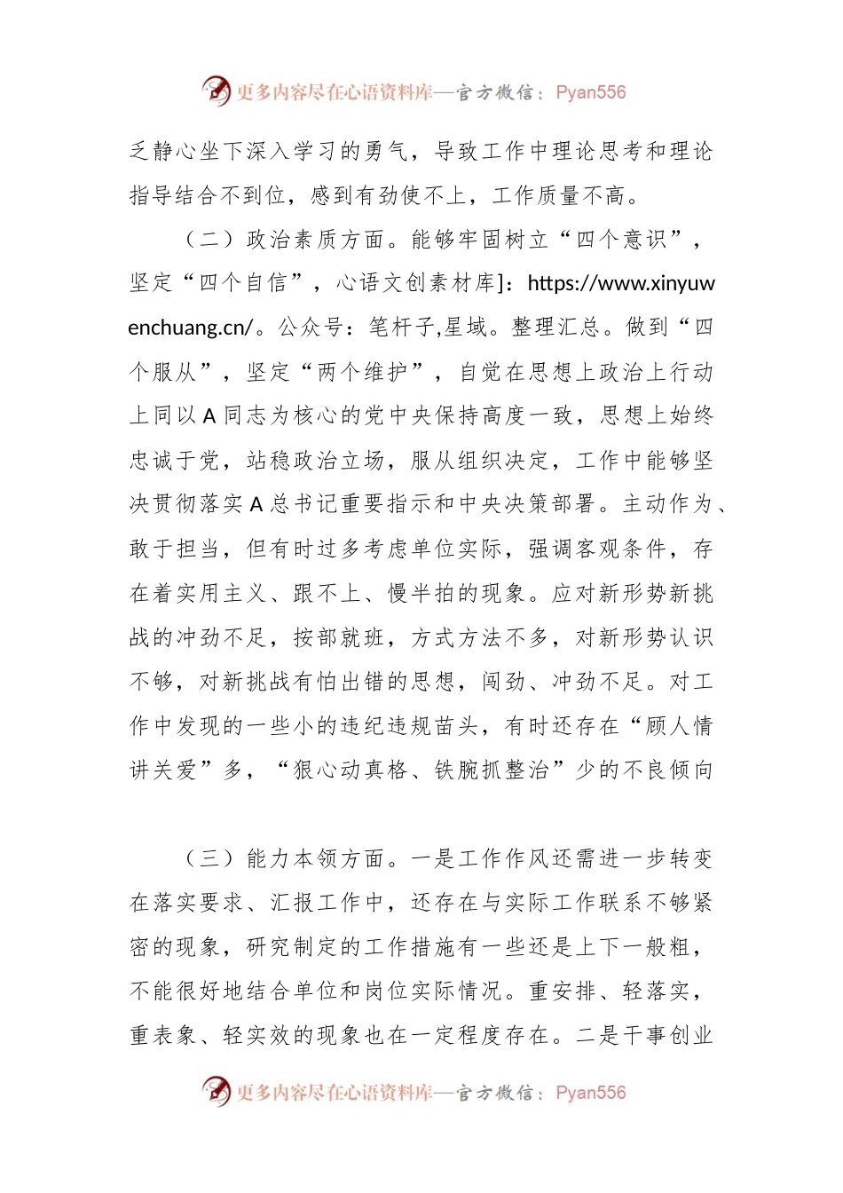 XX局长在2023年专题民主生活会剖析材料.docx_第2页
