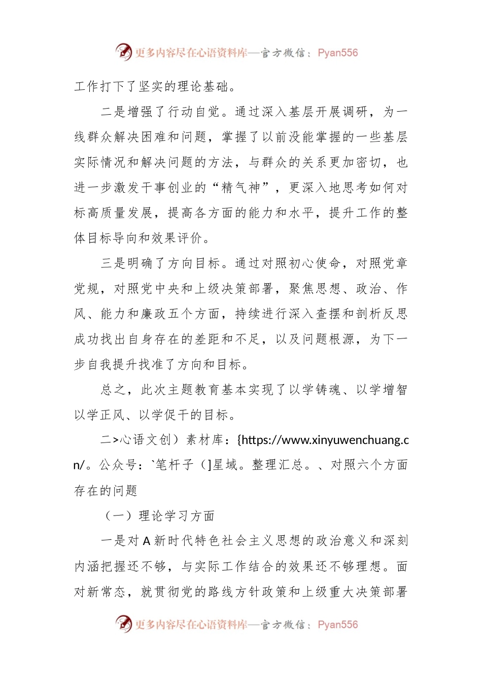 Xx国企领导2023年主题教育专题民主生活会对照检查剖析发言材料.docx_第2页