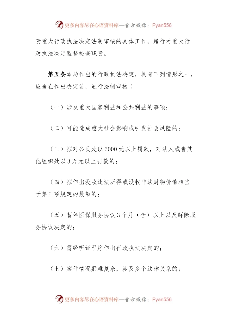 XX县医疗保障局重大行政执法决定法制审核办法细则.docx_第2页