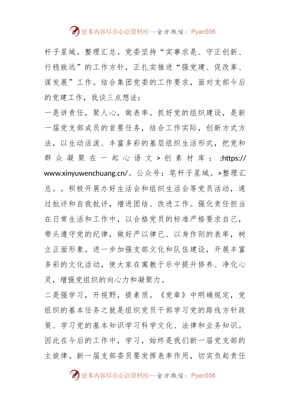 XX党支部换届新当选支部书记发言稿.docx_第2页