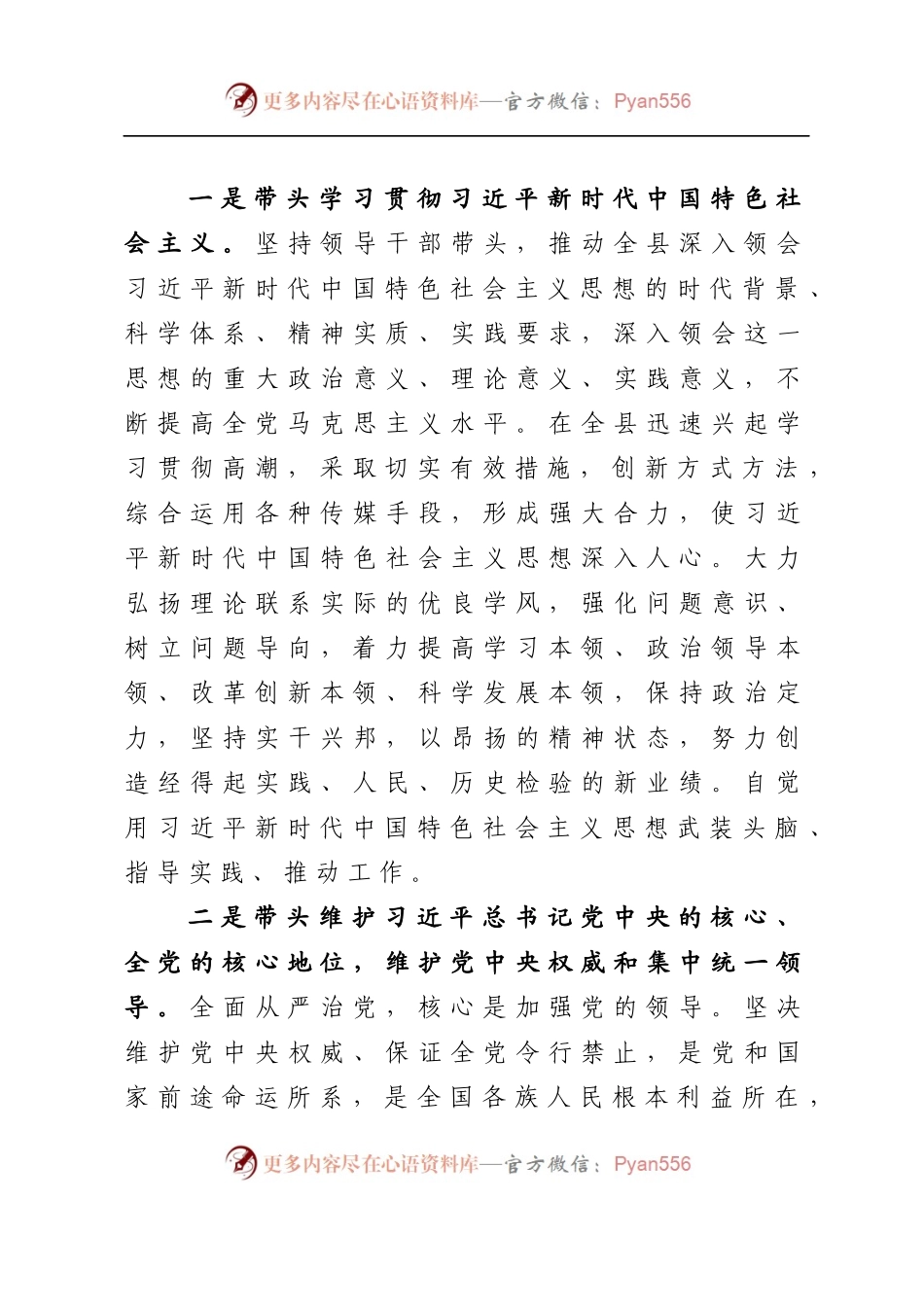 2018年度县委书记民主生活会发言提纲.docx_第2页