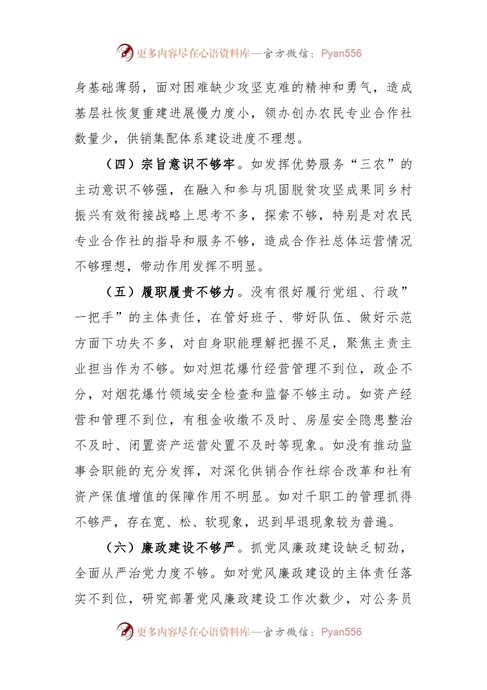 2022年党组书记巡察整改专题民主生活会发言提纲.docx_第2页