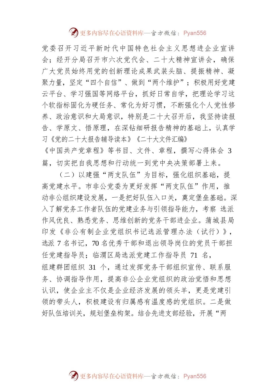 2022年非公有制经济组织委员会书记抓基层党建工作述职报告.docx_第2页