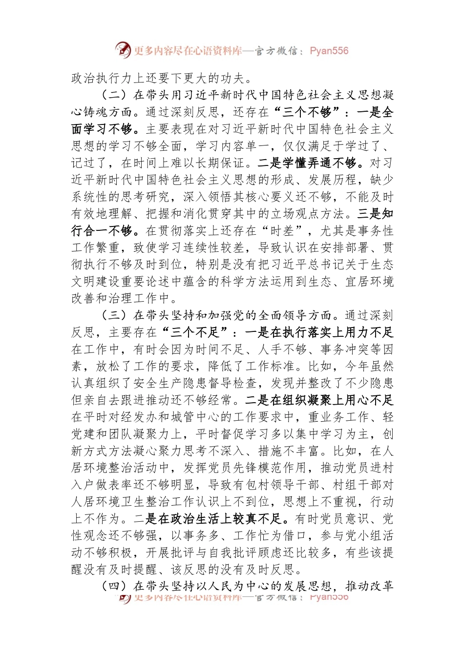 2022年度党员干部个人民主生活会发言材料.docx_第2页