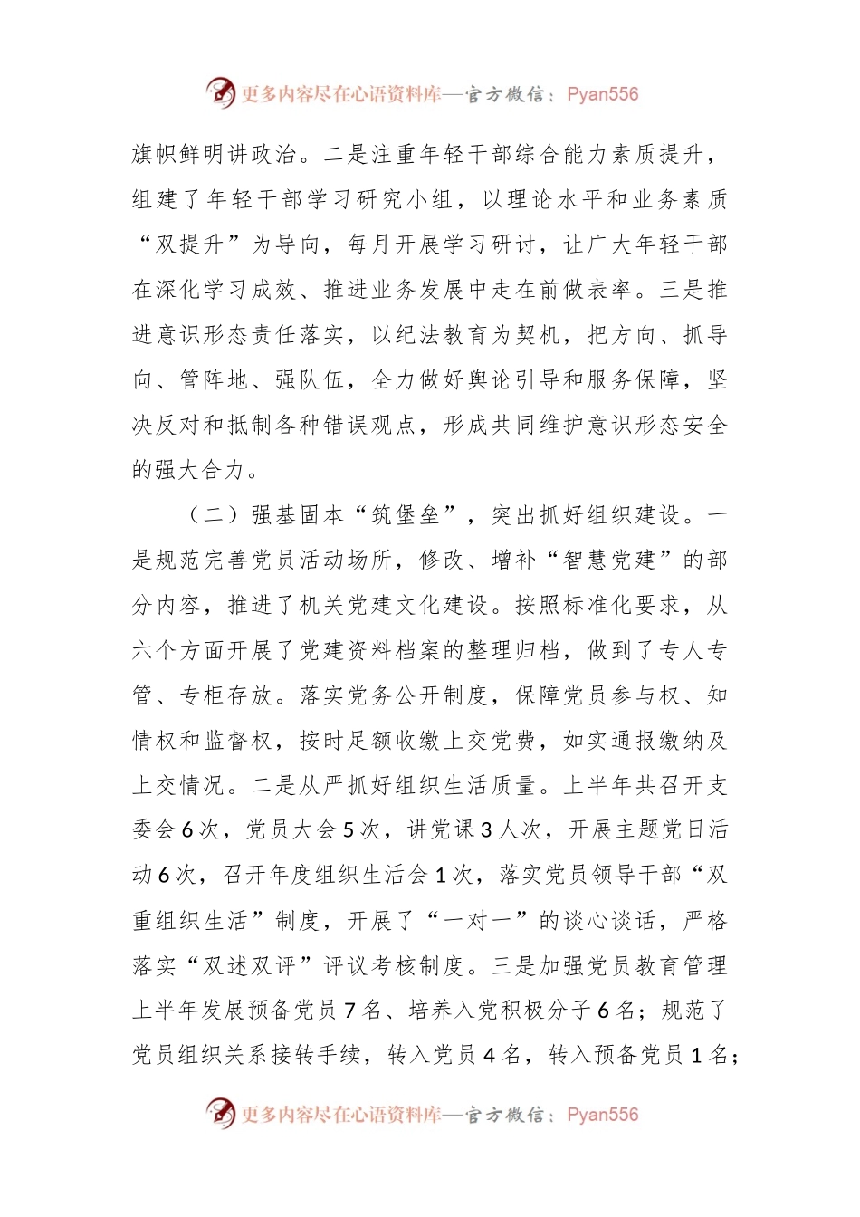 2023年上半年党支部工作总结及下半年工作计划.docx_第2页
