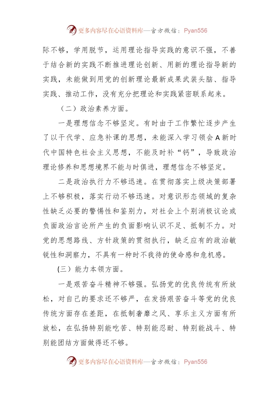 2023年主题教育专题民主生活会党员干部 个人对照检查材料.docx_第2页