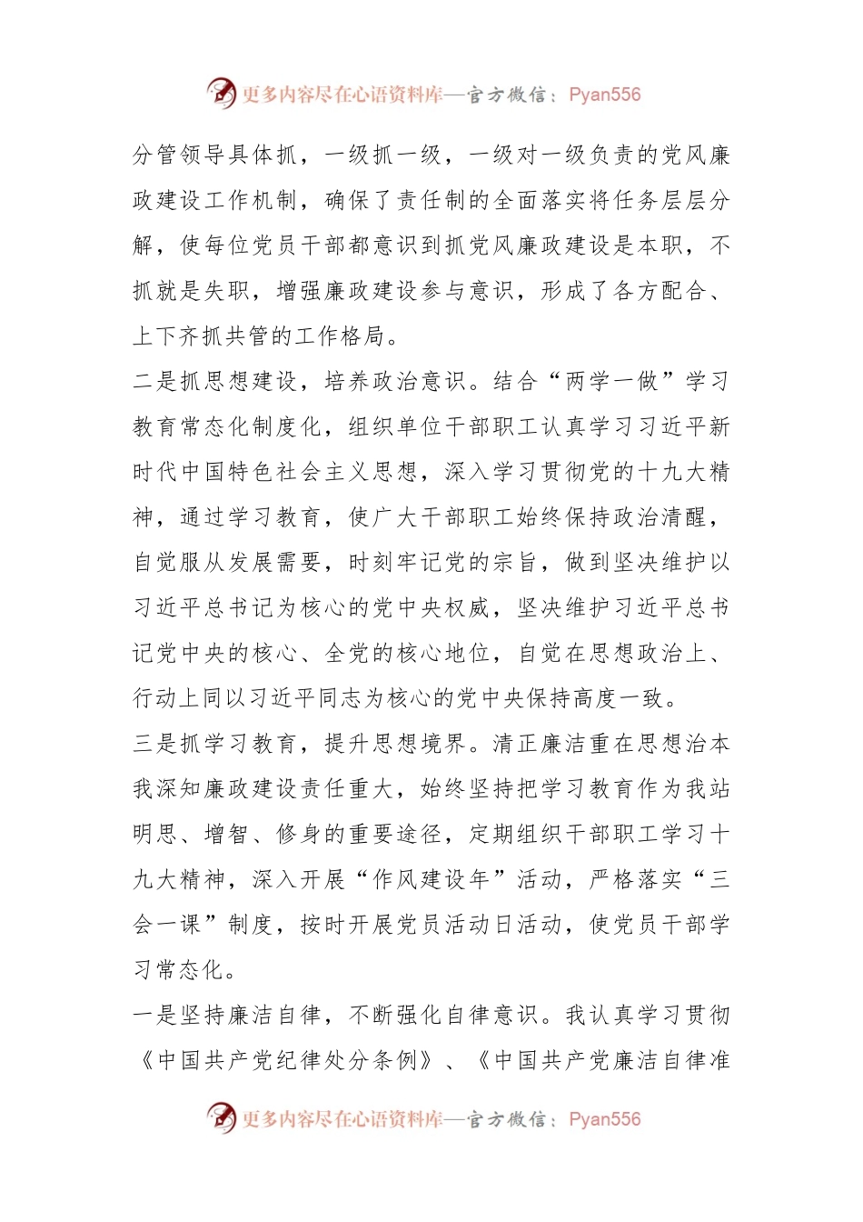 (3篇)202X年述责述廉点评词.docx_第2页