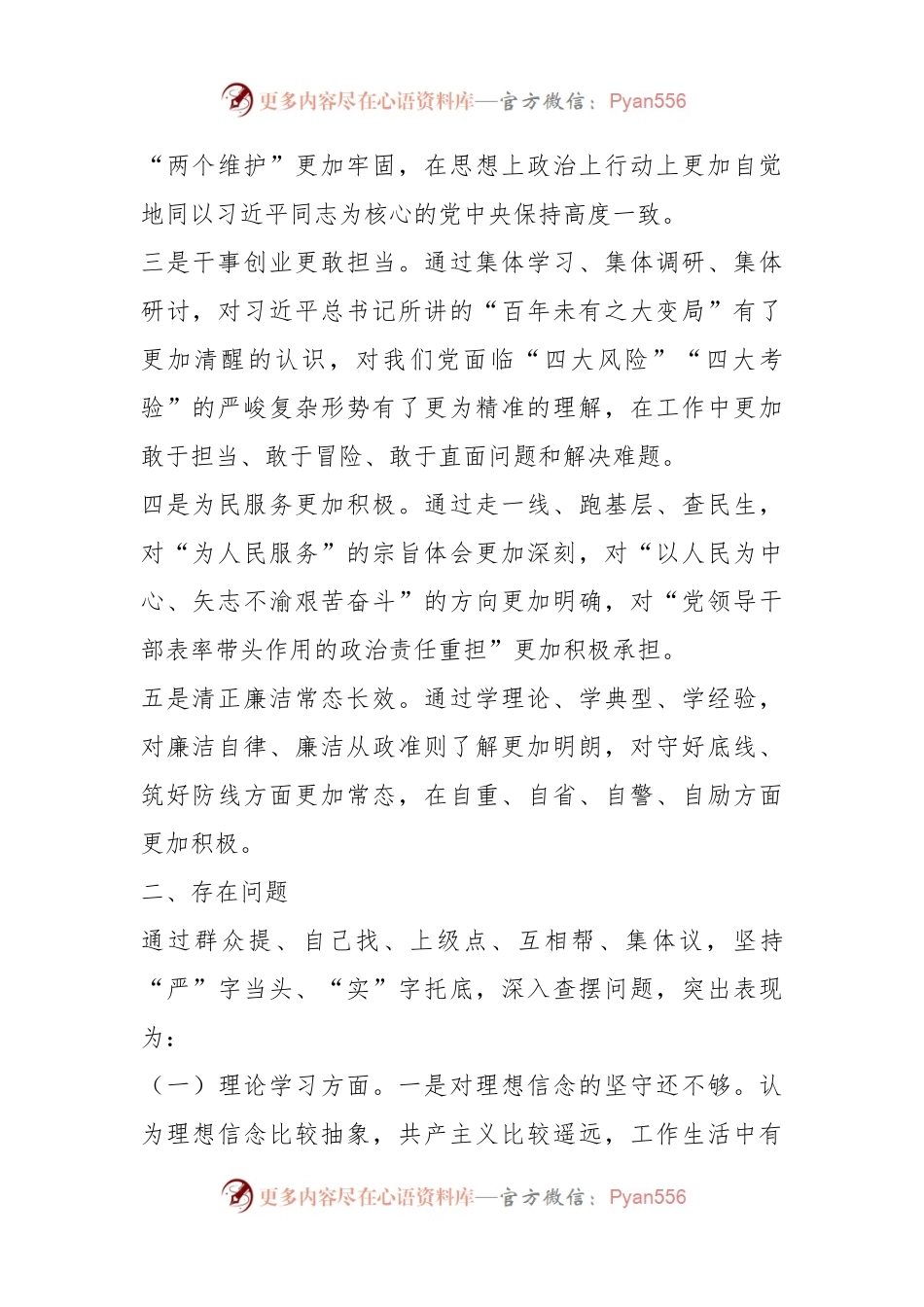 2023年 在主题教育专题民主生活会剖析发言材料.docx_第2页