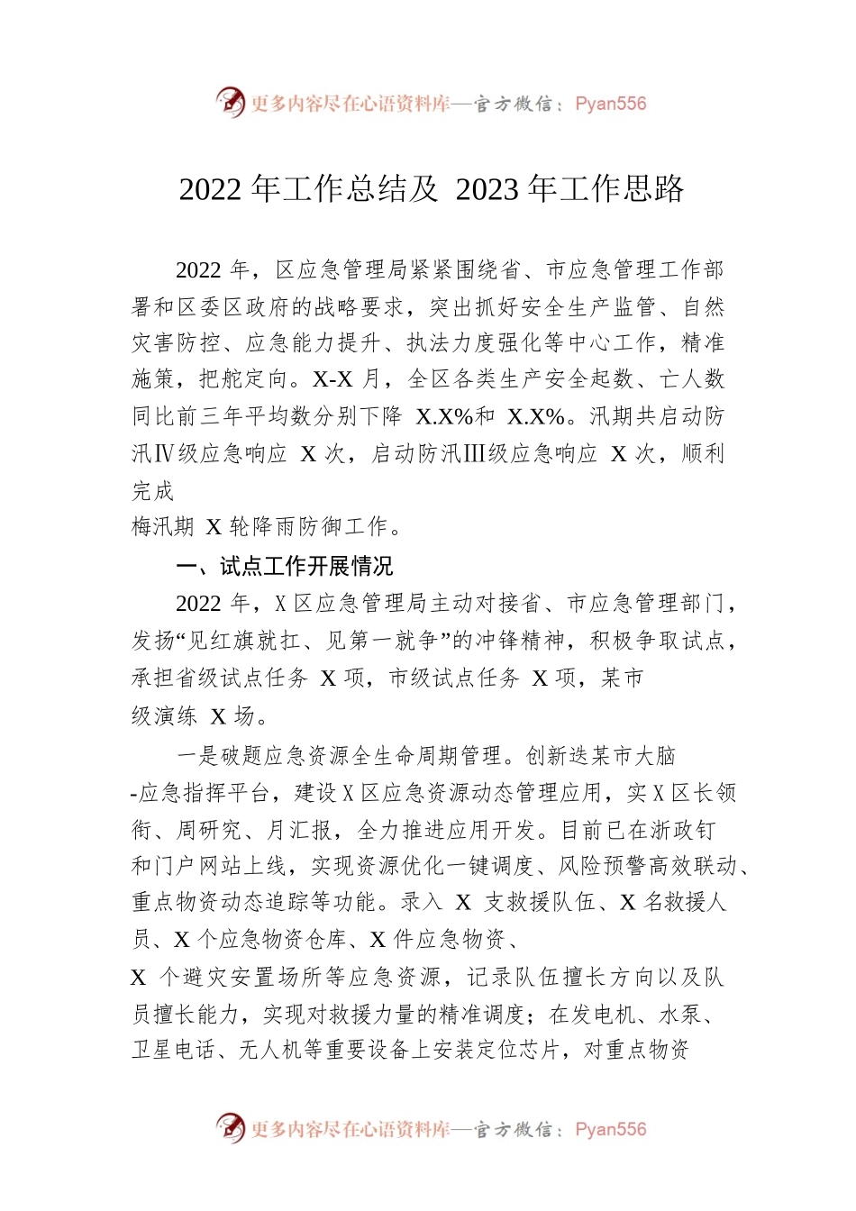 2022年工作总结及2023年工作思路(20221024).docx_第1页