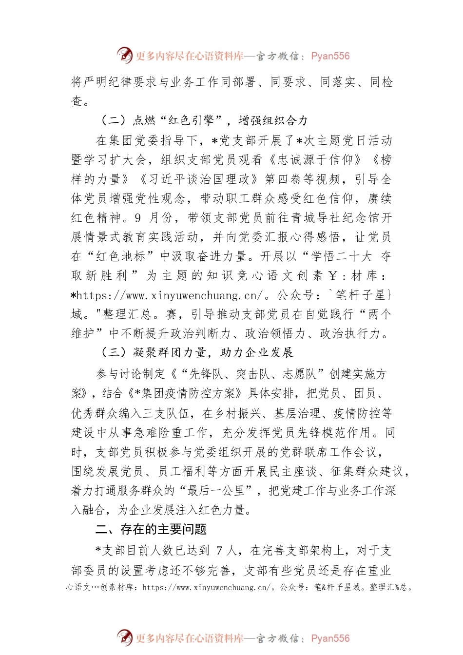 2022年国企党支部书记述职报告.docx_第2页