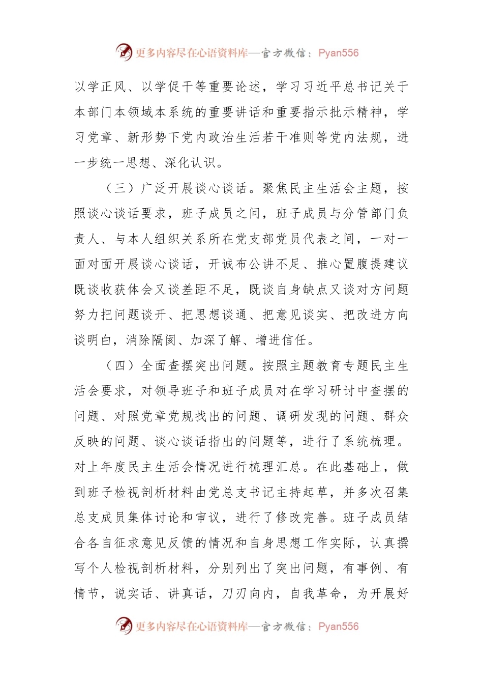 2023年主题教育民主生活会情况报告.docx_第2页