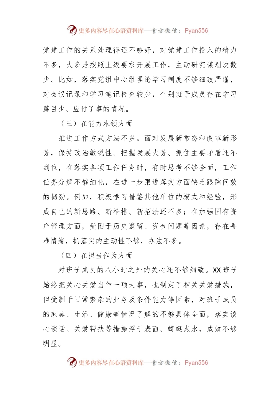 2023年主题教育专题民主生活会班子对照检查材料（2）.docx_第2页